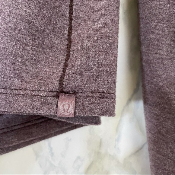Lululemon L/XL show your depth long sleeve heather antique bark purple pullover - Picture 7 of 7
